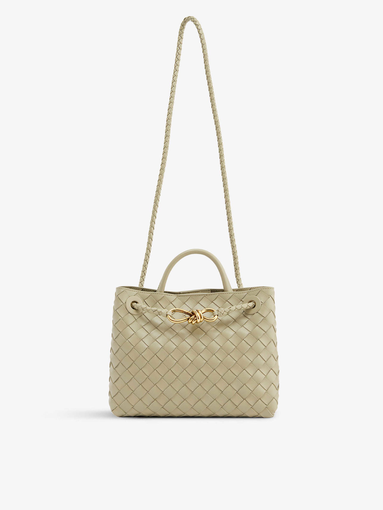 BOTTEGA VENETA Andiamo small intrecciato leather tote