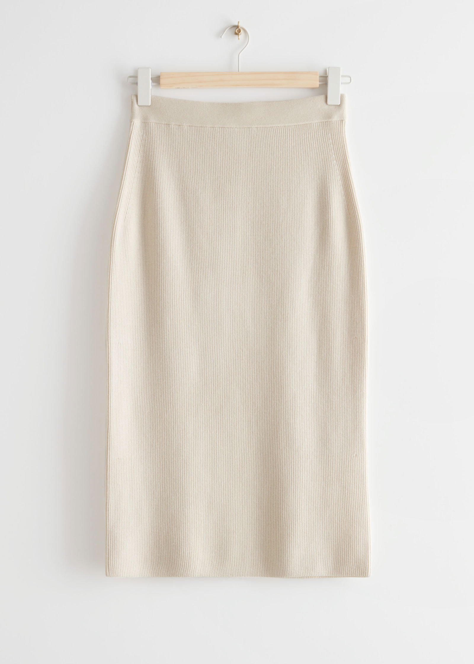 & OTHER STORIES Fitted Knitted Pencil Midi Skirt | Endource