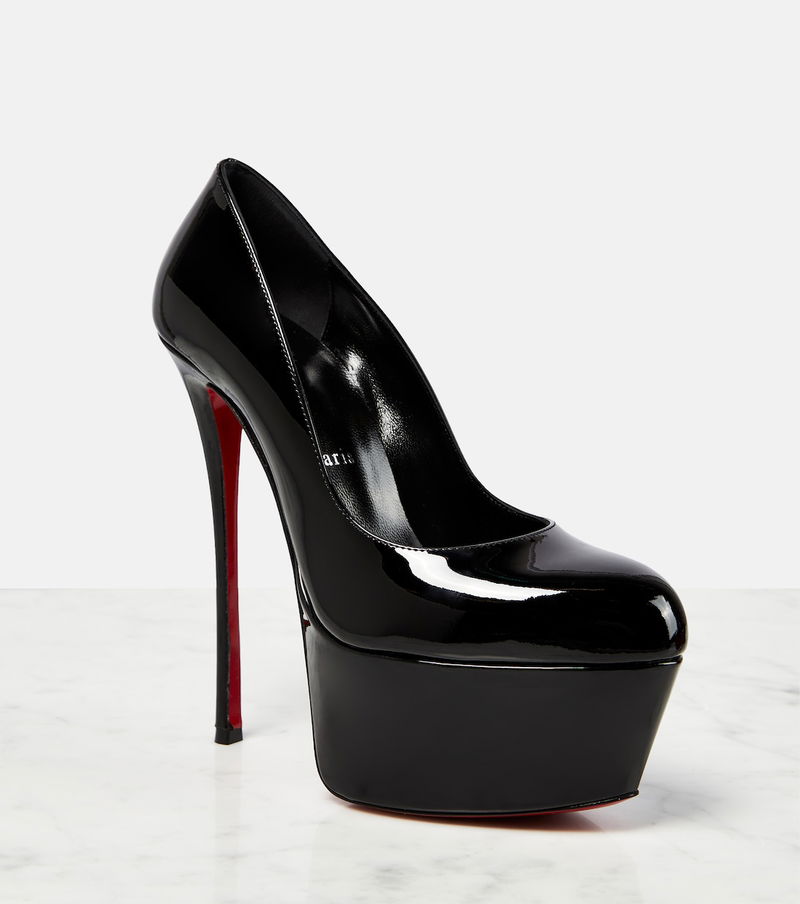 Patent Leather Platform Pumps in Black - Christian Louboutin