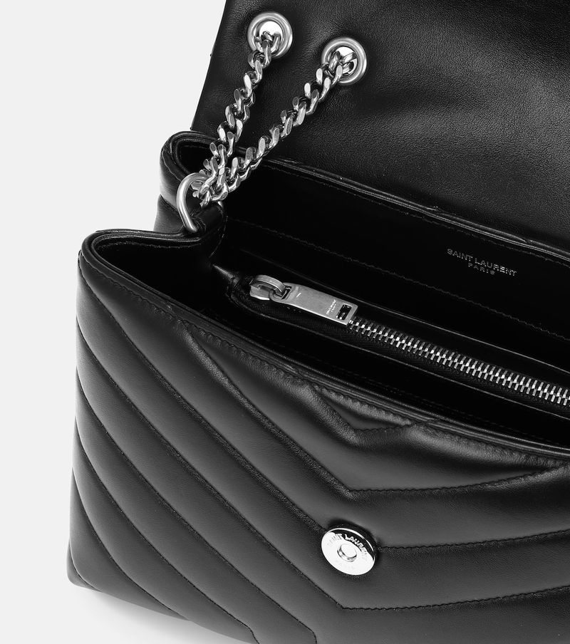 Saint Laurent Loulou Small Leather Shoulder Bag - Black