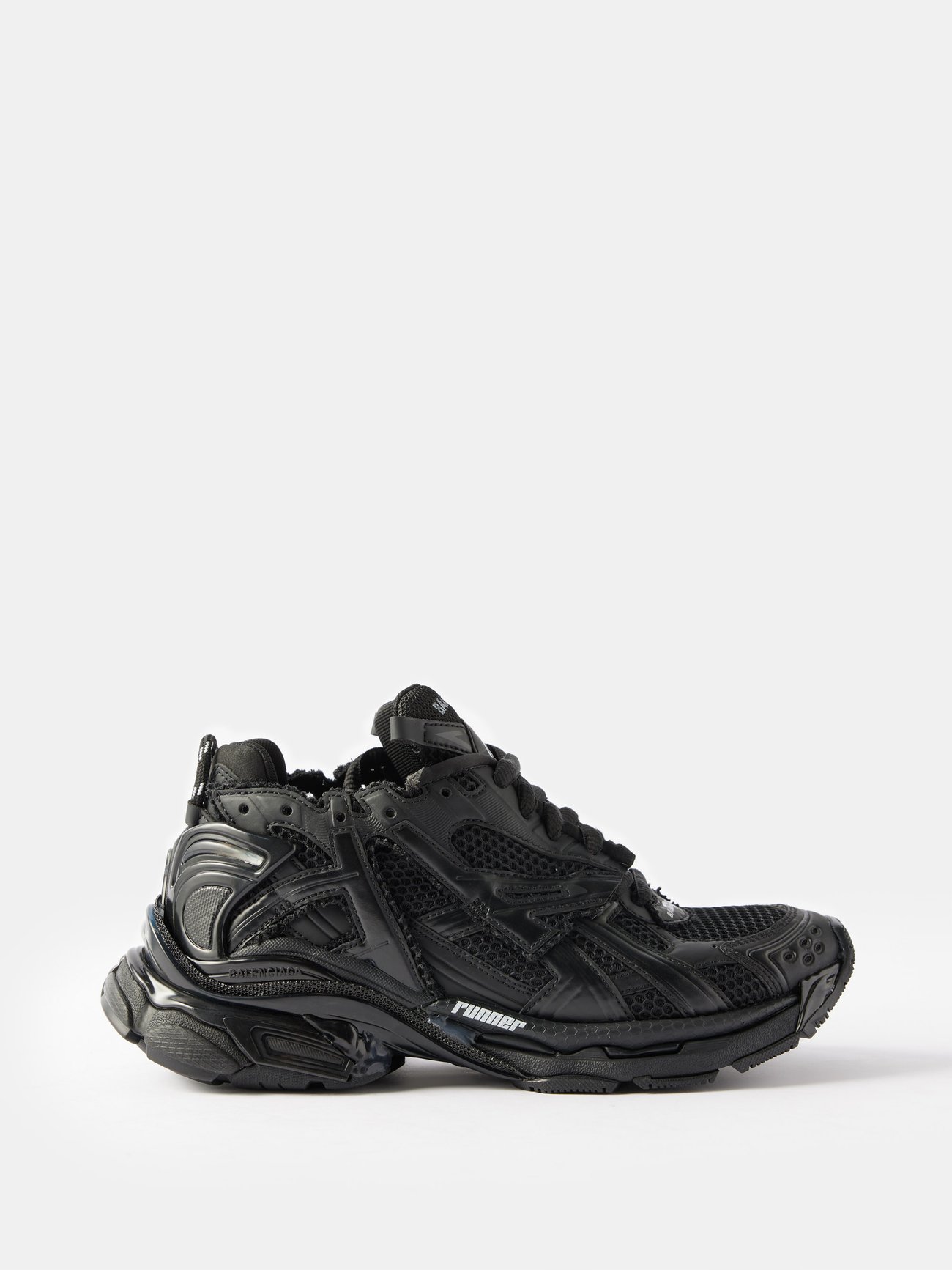 BALENCIAGA Runner Panelled Mesh Trainers | Endource