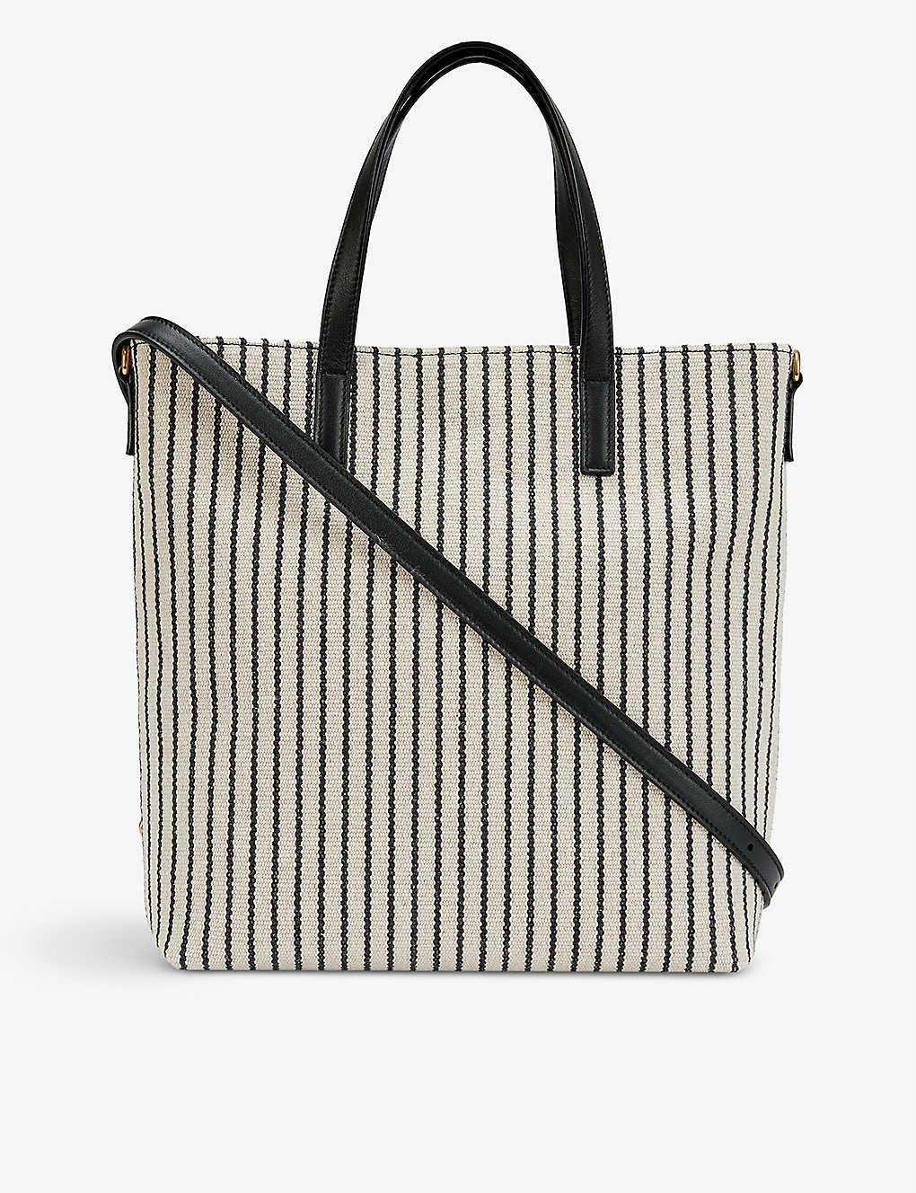 Saint Laurent Toy Woven Shopping Tote Bag in Brown