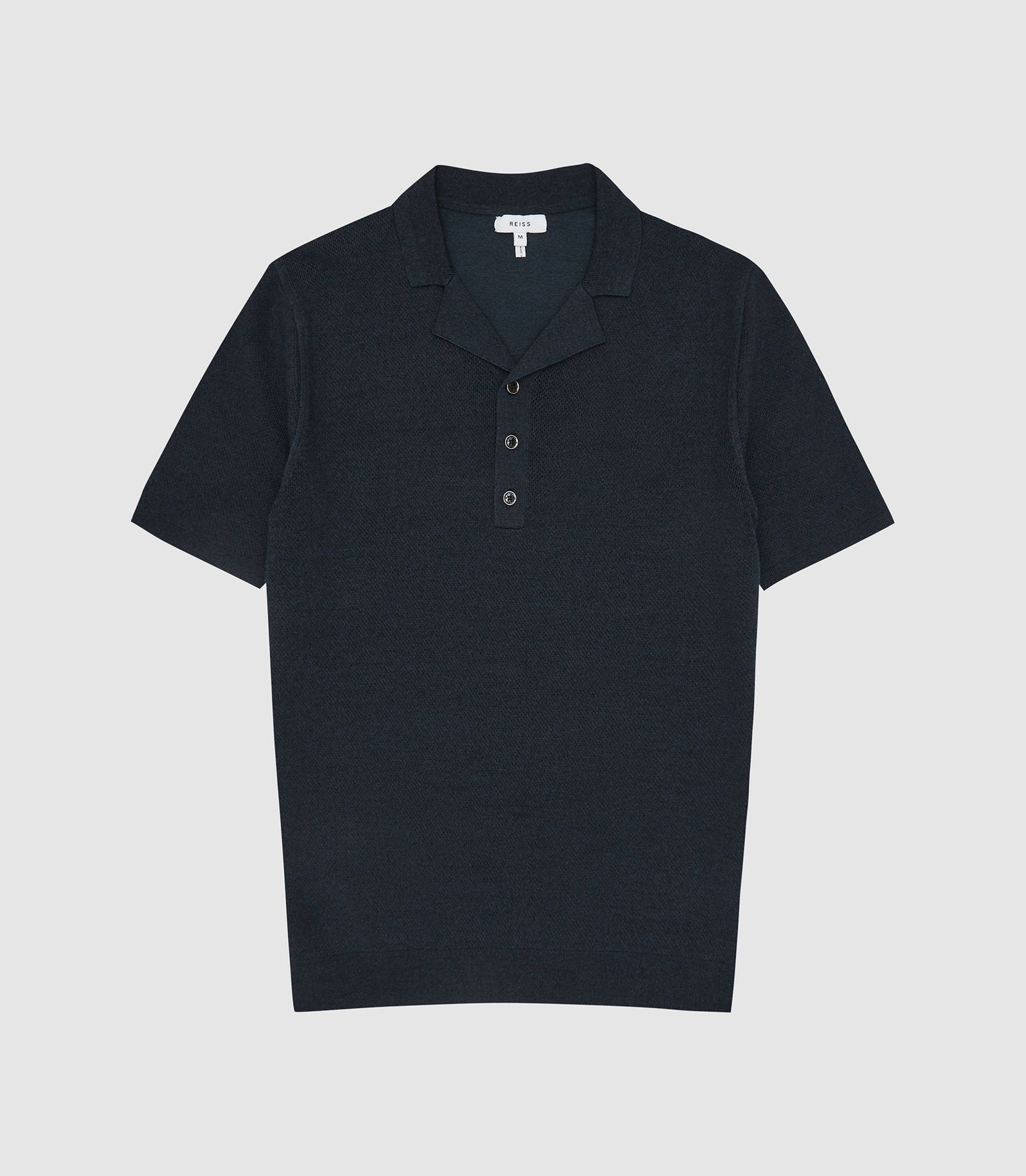 REISS Hali Cuban Collar Polo Shirt | Endource