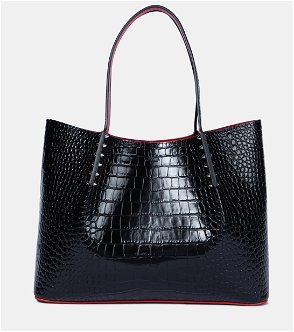 Christian Louboutin Cabarock Small Perforated Leather Tote Bag | Harrods FR
