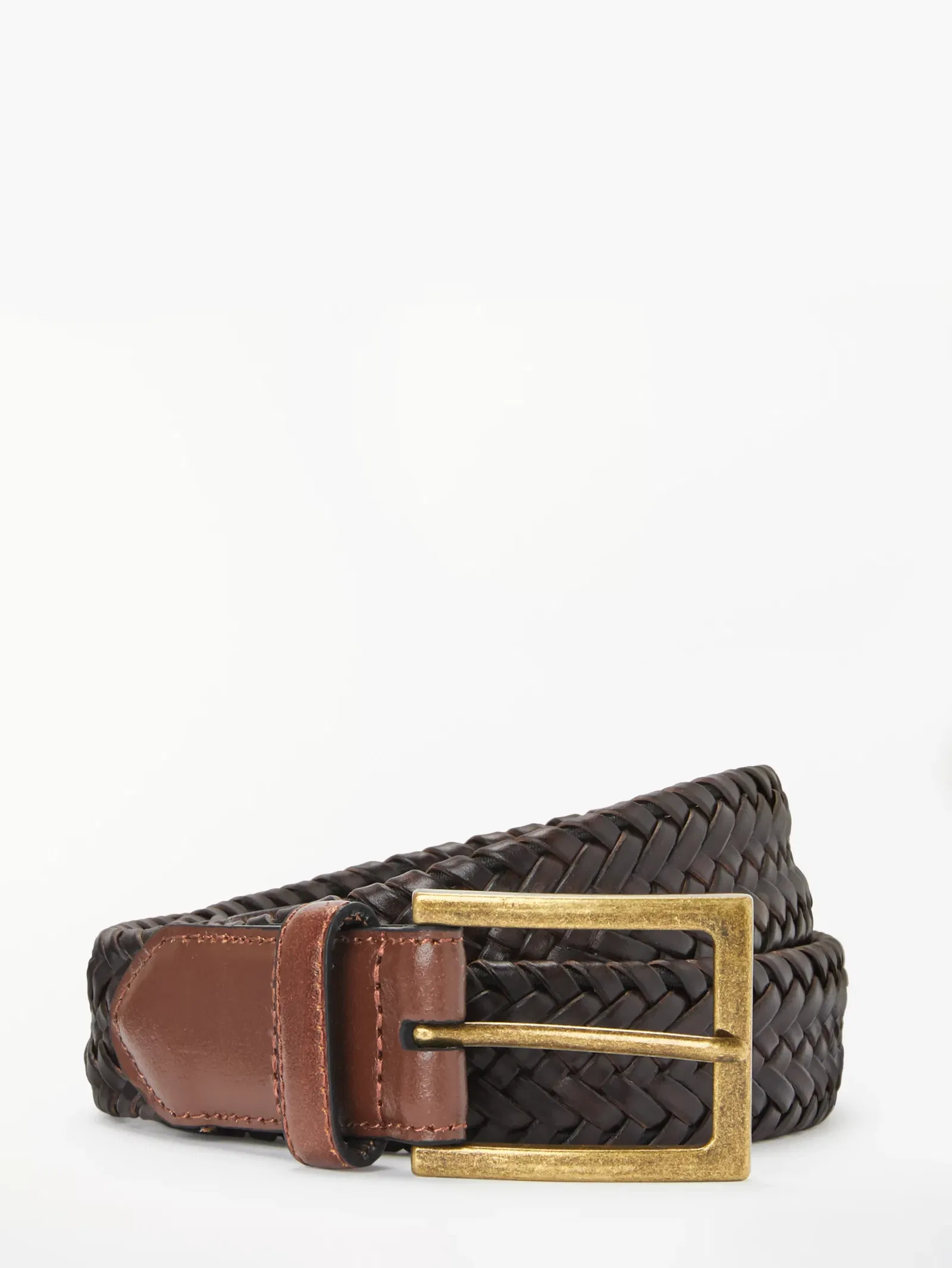 John Lewis 35mm Reversible Leather Belt, Black/Brown at John Lewis &  Partners