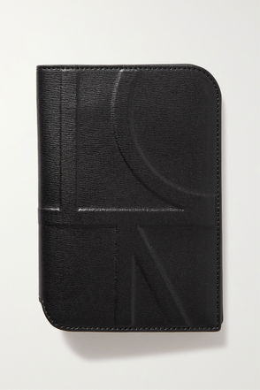 Toteme Monogram Leather Passport Holder