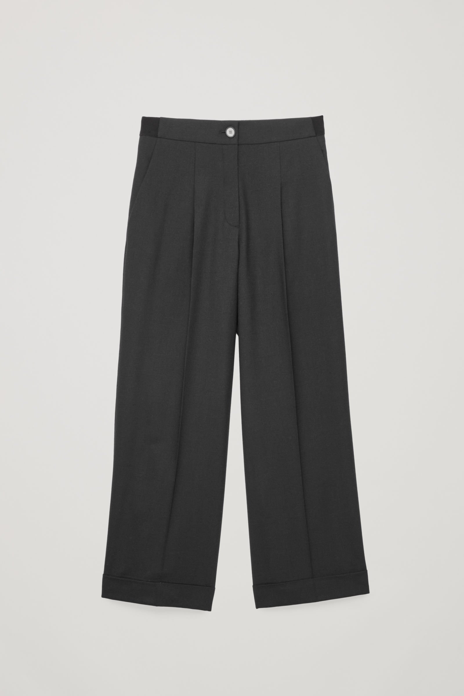 Turn-Up Wool Trousers | Endource