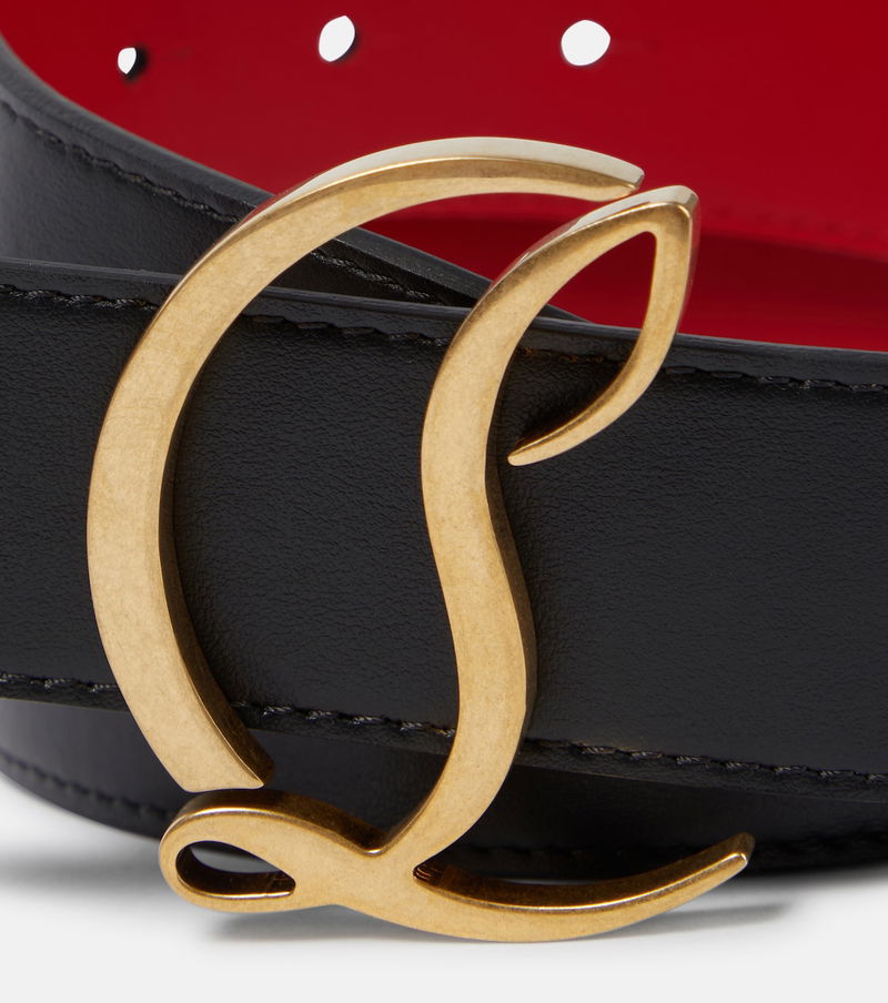 Christian Louboutin CL Logo Leather Belt