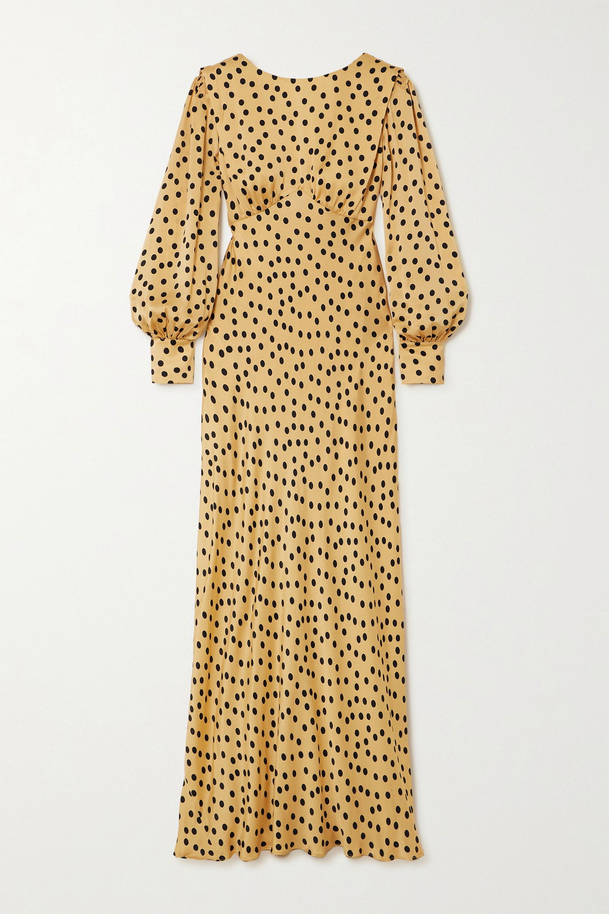 RIXO Marni Open-Back Polka-Dot Maxi Dress | Endource