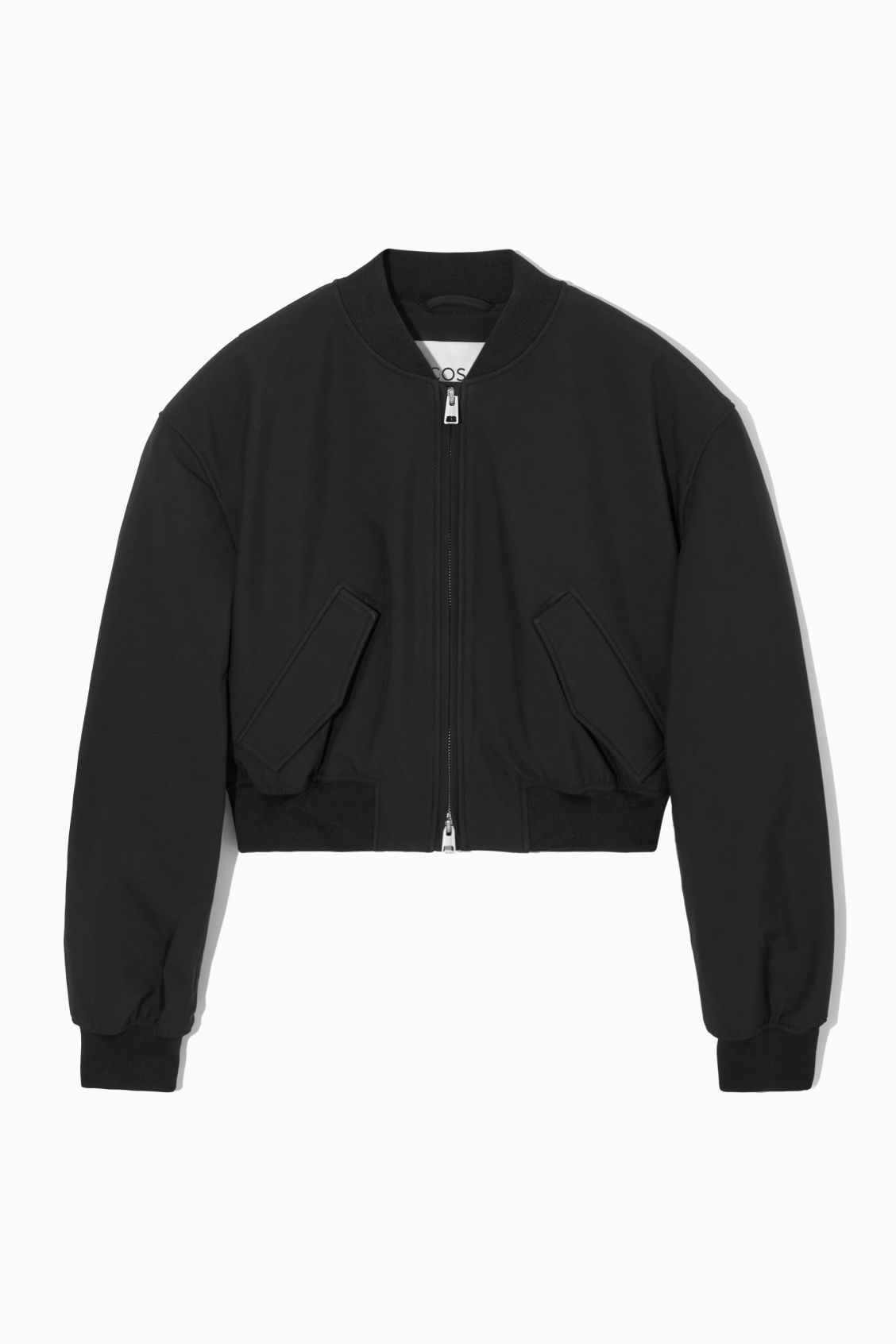 Oversized Cropped Bomber Jacket 