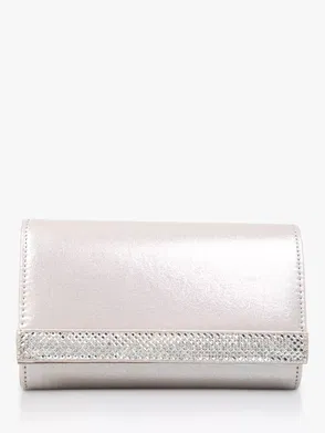 Silver Jodie crystal-netting clutch bag, Bottega Veneta