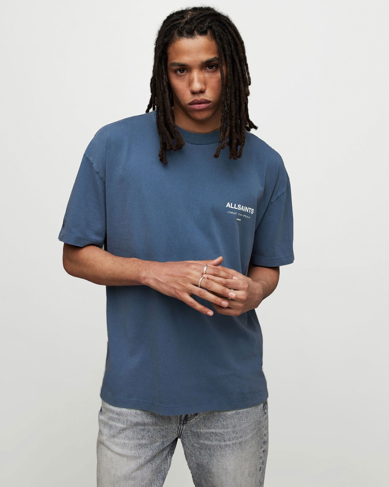 ALLSAINTS Underground Oversized Crew T-Shirt | Endource