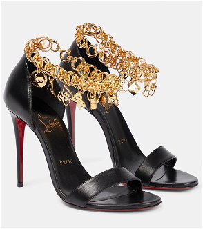 Christian Louboutin So Me 100 Embellished Leather Sandals