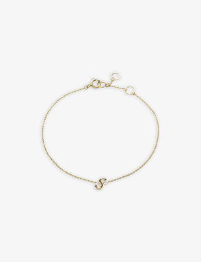 18ct Yellow Gold Love Letter Initial Bracelet