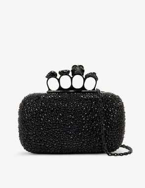 Alexander McQueen Swarovski Crystal-embellished Four Ring Bag