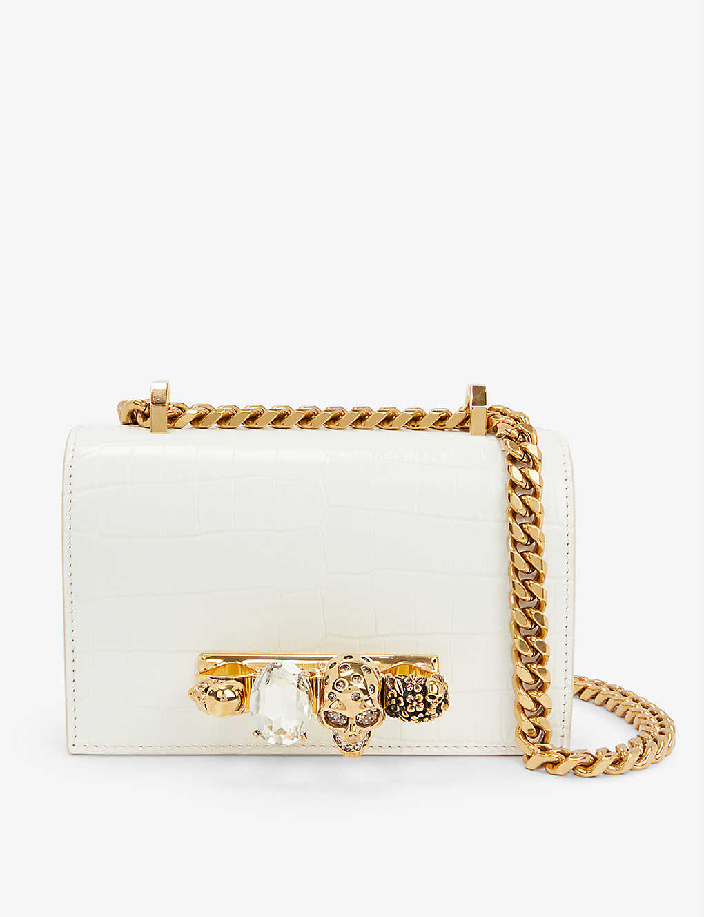 Alexander McQueen Swarovski Crystal-embellished Four Ring Bag