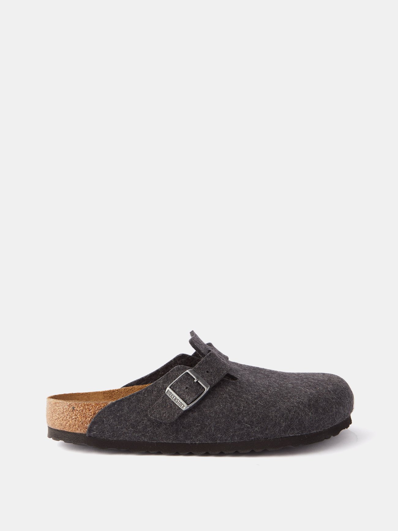 Boston Buckled Wool-Felt Clogs | Endource