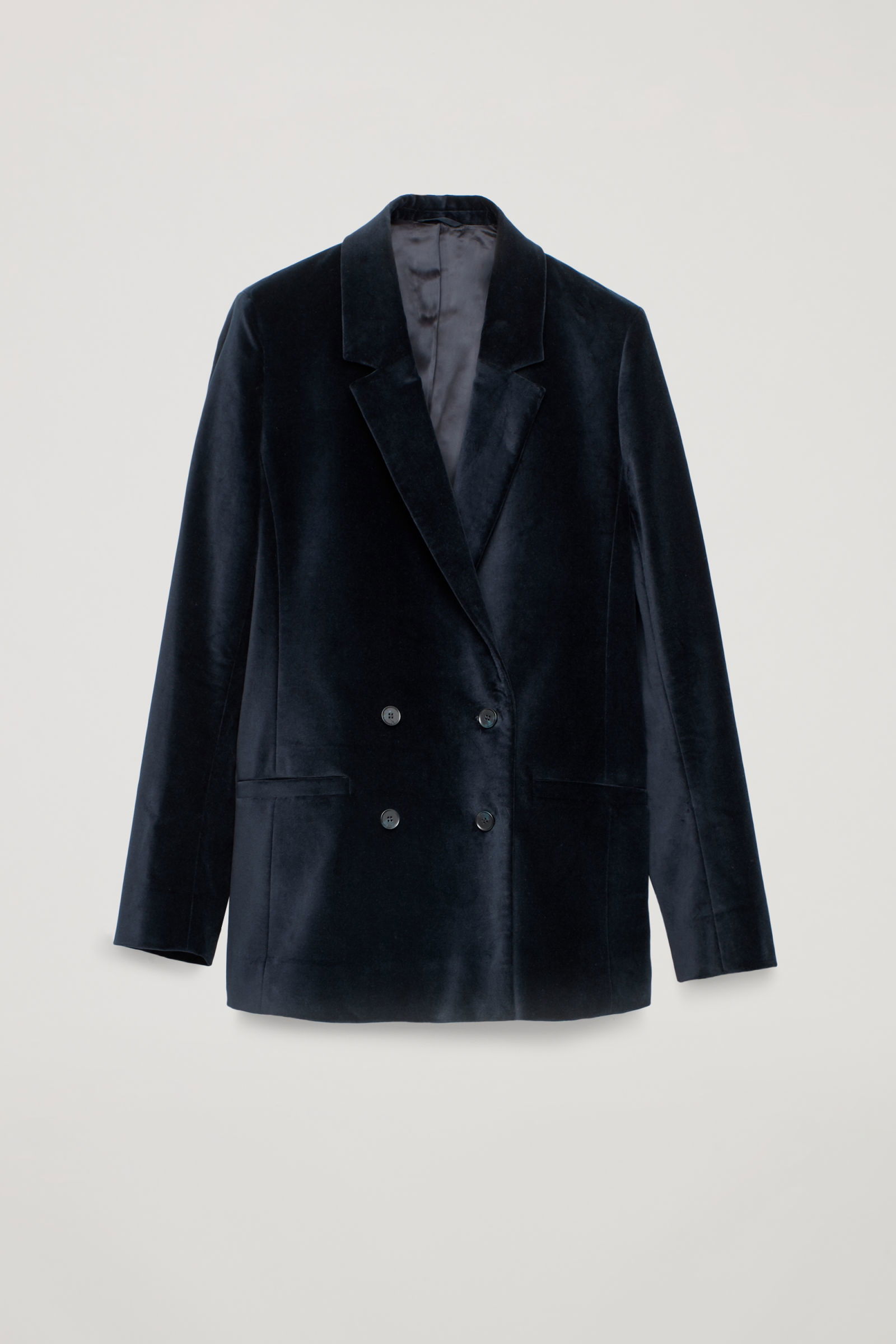 COS Velvet Double-Breasted Blazer | Endource