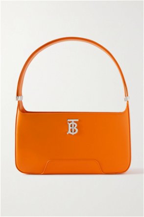 BB embellished leather shoulder bag